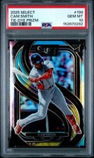 2025 Select Premier Cam Smith Tie Dye Prizm /25 #199 PSA 10 GEM MINT POP 1