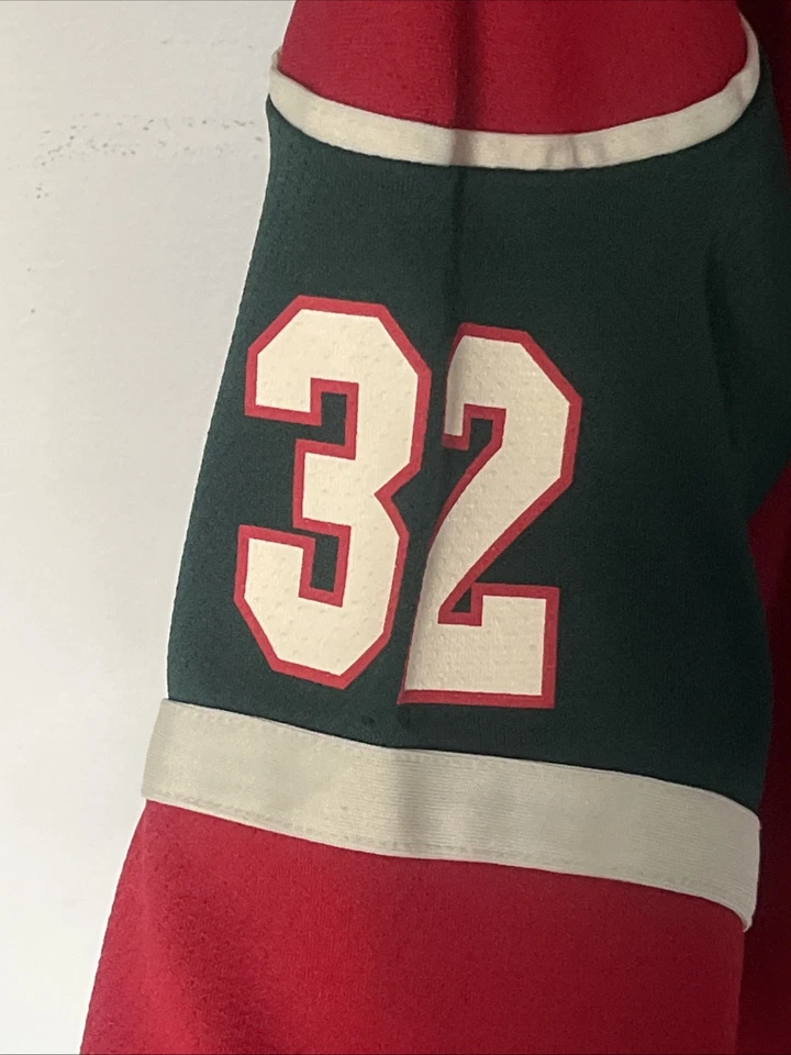 Camiseta Minnesota Wild Niklas Backstrom #32 Juvenil L/XL Reebok Roja NHL Portero Foto 4 de 4
