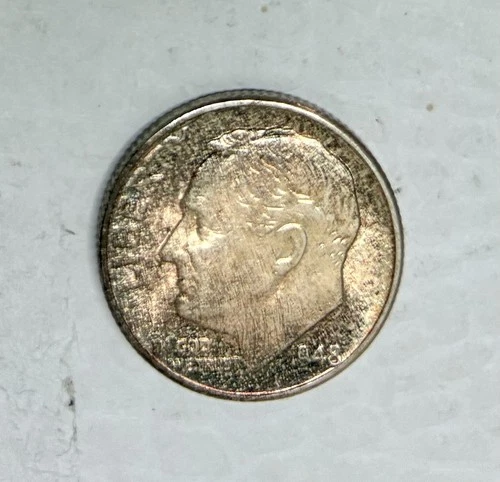 Nicely Toned 1948 Silver Roosevelt Dime, Brilliant Uncirculated