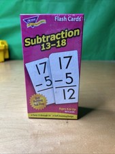 TREND FLASH CARDS SUBTRACTION 13-18 99 Cards 