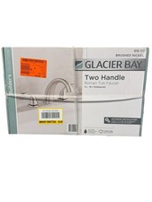 Glacier Bay Builders 2-Handle Deck-Mount Roman Tub Faucet in Brushed Nickel