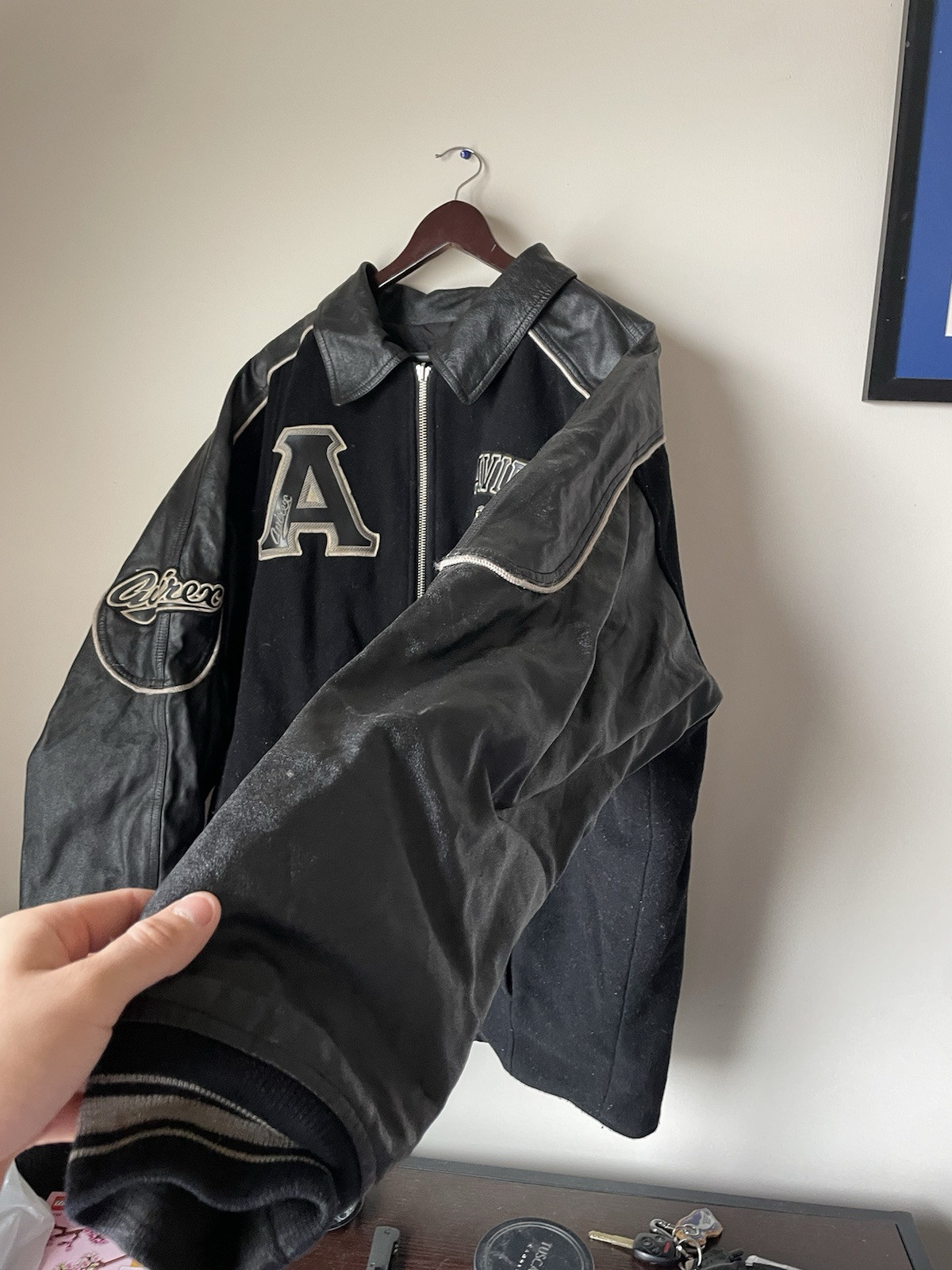 Avirex leather reversible jacket - image 4
