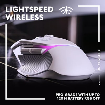 Logitech G502 X PLUS Wireless Gaming Mouse - White for sale