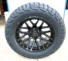 4x New 20x10 Evok Ev501 Wheels And Tires All Gloss Black 6x5.5 Chevy 6x135 Ford