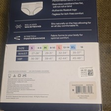 Reebok Seamless Hipster Panties 5 Pack Multicolor Size M