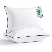 JOLLYVOGUE Pillows Standard/Full Size Set of 2, Hotel Collection Bed Pillows ...