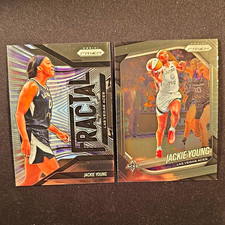 Panini 2025 Prizm WNBA 2 Card Lot Jackie Young Las Vegas Aces #2 #23
