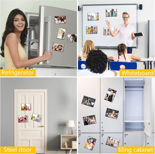 15 Stück Magnetischer Bilderrahmen, 4 x 6 Zoll Kühlschrank Magnetische Bilderrahmen, Magne - Bild 3 von 11