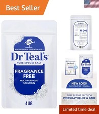 Fragrance-Free Epsom Salt Soak, 64 Ounce: Pure Magnesium Relief for Muscle Aches