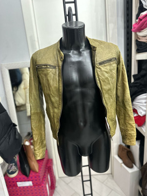 Conbipel Lederjacke Herren Man Gr.42 grün LLV1328