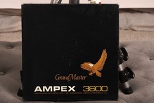 Ampex 10" Empty Metal Reel, 1/4" Tape, Classic 3 Window Silver, open box