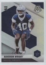 2021 Panini Mosaic Rookies Silver Prizm Nahshon Wright #349 6a7