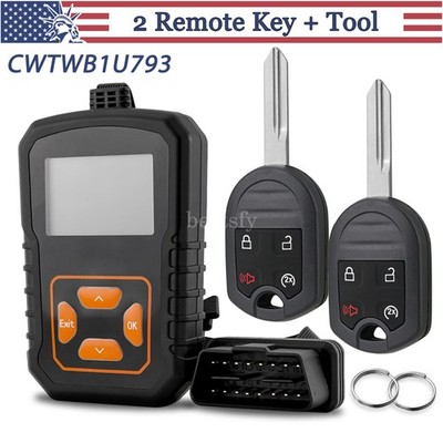 2 Replacement For Ford F-150 F-250 F-350 Remote Key Fob 4 Button + Programmer