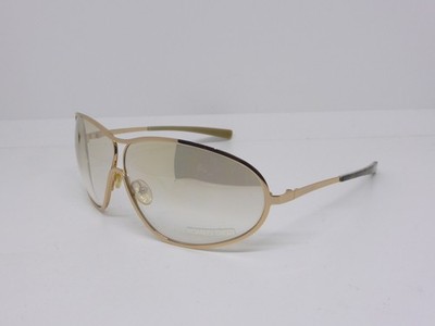 Vintage Romeo Gigli Sonnenbrille RG 50906 115 Gold mit Gold Iridium Gläser Y2K