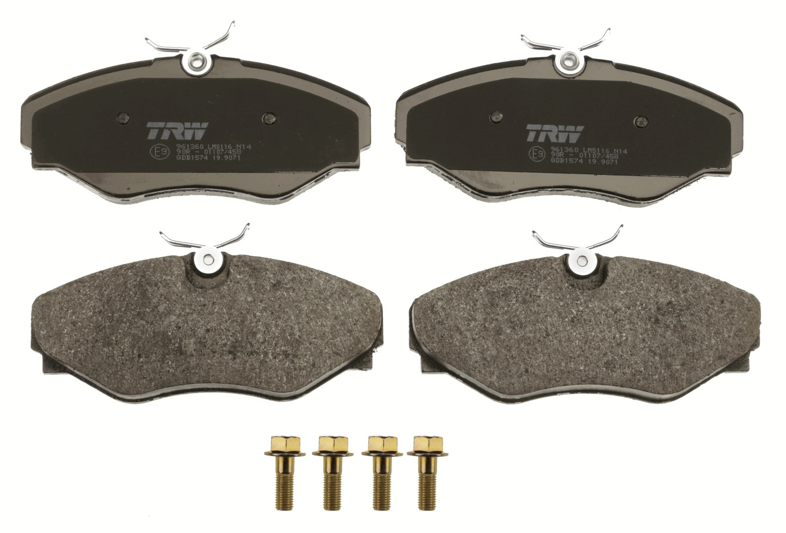 Fits TRW GDB1574 BRAKE PAD SET, DISC BRAKE