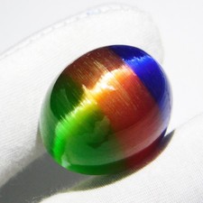 98.10 Ct Certified Natural Chrysoberyl Cat's Eye Bi-Color Oval Cabochon Gemstone