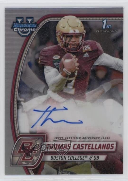 2024 Bowman U Chrome Prospect Refractor /299 Thomas Castellanos Auto 17wa