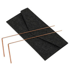 Dowsing Rods, 2Pcs Dowsing Rods Copper Spiritual, Copper Dowsing Rods with Bag-W