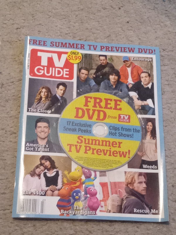 TV GUIDE 6/5-11 '06 Rare with SEALED Summer Preview CD!  AGT 1st Appearance!! VF