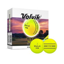 Volvik VIVID Soft Twilight Golf Balls & UV Torch (6 Pack)