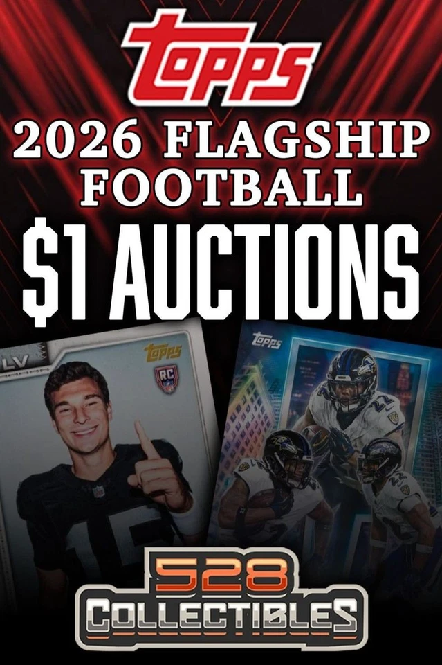 $1 Auctions! 2026 Topps Flagship Football Hobby Box Breaks!