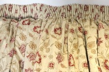 Fantastic Huge pair MTM John Lewis Curtains Gold Burgundy Lined W460cm x D217cm