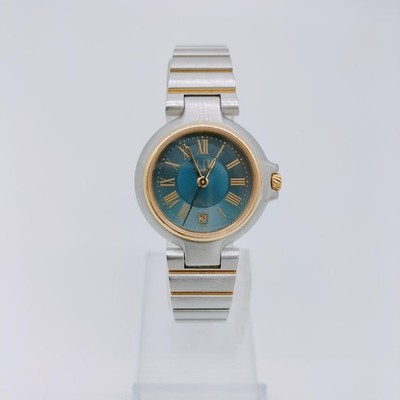 Working Dunhill Millennium Blue Dial Quartz Ladies Watch SS 15cm 5.91in Swiss
