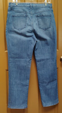 Gloria Vanderbilt Jeans Womens 12 SHORT Blue Denim AMANDA Straight Stretch Nice