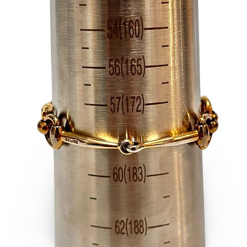 Vintage CELINE Horsebit Bracelet Gold - Picture 7 of 10