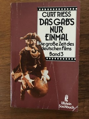 Das gab's nur einmal (Dritter Band) - Die große Zeit des deutschen Films Riess, 