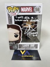Jaimie Alexander Signed Lady Sif Marvel Thor Funko 56 w/ QUOTE + JSA WITNESS COA