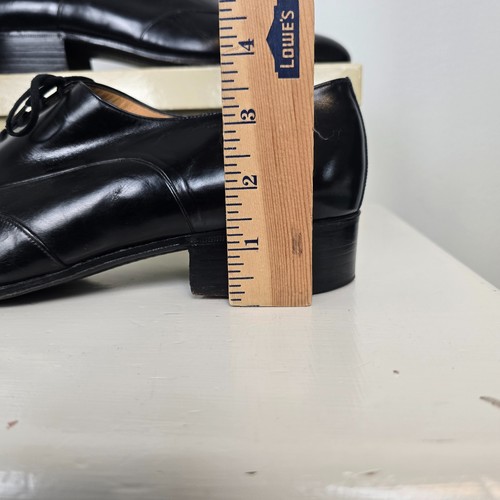Vintage Gucci Mens Black Leather Oxford Dress Shoes EU 43 (US 10) Made in Italy - Picture 3 of 23