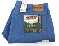 Wrangler Jeans Rugged Wear Mens 42x29 Blue Cotton Denim 390056LB