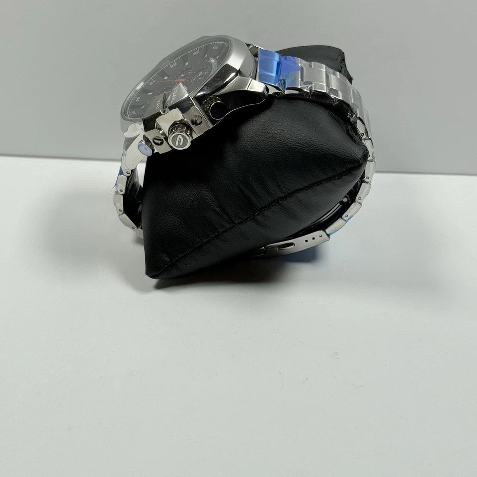 Diesel Mega Chief DZ4308 Chronograph Black Dial Stainless Steel Band Men's Watch - Image 3 of 4