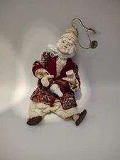 Kurt S. Adler 1984 Scrooge Figurine Porcelain Face Vintage Dickens Christmas 7"