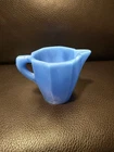 Vintage Akro Agate Blue Slag Glass Toy Creamer Pitcher – 1930s-1940s Marked!