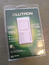 NEW Lutron Maestro Fan Control and Light Dimmer for Dimmable LED+ MACL-LFQH-WH