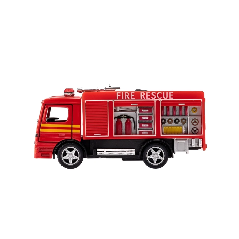 Modellino Auto Vigili del Fuoco. Camion Pompieri Giocattolo in Scala. - Immagine 2 di 4