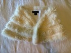 Real rabbit and fox fur shawl/wrap, Adrienne Landau brand, B2 — photo 1