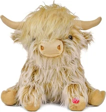 Highland Cow Weighted Stuffed Animal with Mooing Sound