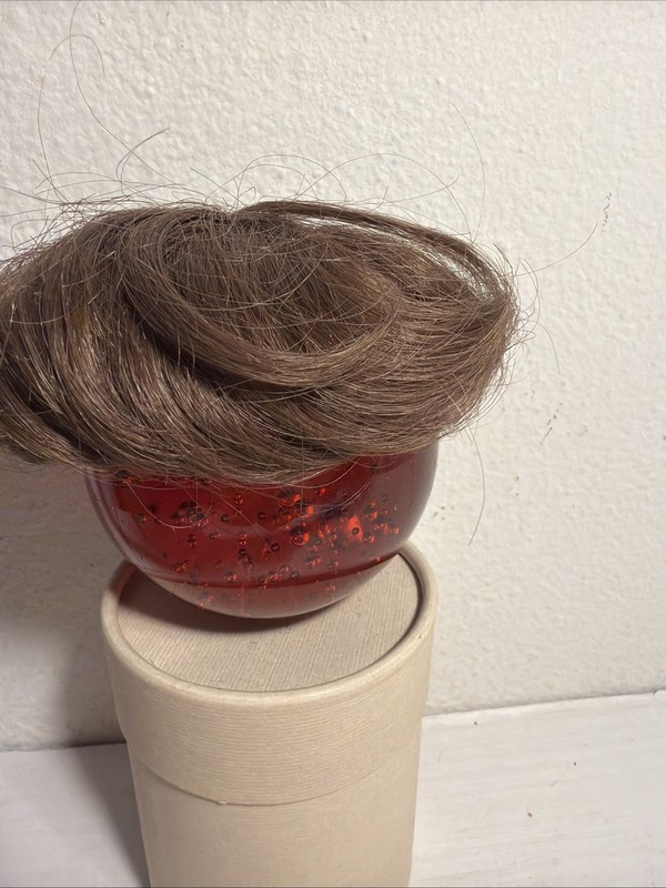 Doll Wig 5 6 Synthetic Mohair Used Dark Brown Short Baby Bob