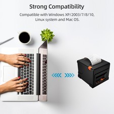 80mm USB Receipt Printer POS Printer With Auto Cutter Desktop Direct Therma FXCJ