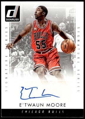 2015-16 Donruss #SS-ETM E'Twaun Moore Signature Series Auto E1