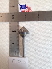 1 NEW FALCON / SGS 1/4" SHANK CARBIDE BURR SK-7 DOUBLE CUT 90° ANGLE. USA (G213)