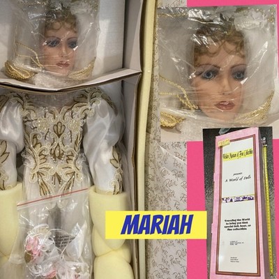 Welden Museum Of Fine Collectibles Porcelain Doll 42  MARIAH NIB Rustie Vintage