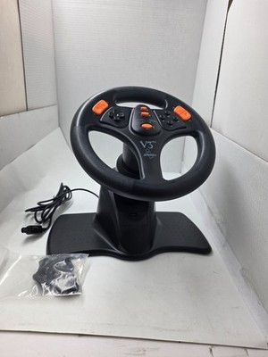 NEW V3 RACING STEERING WHEEL CONTROLLER FOR SEGA DREAMCAST NEVER USED #G1