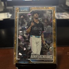 2026 TOPPS SERIES 1 RONNY HENRIQUEZ GOLD DIAMANTE 22/50 #290 MARLINS