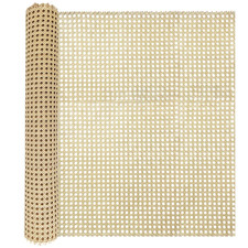 Selliner 24 Width Cane Webbing Roll 6.6Ft Pe Rattan Material For Diy Projects