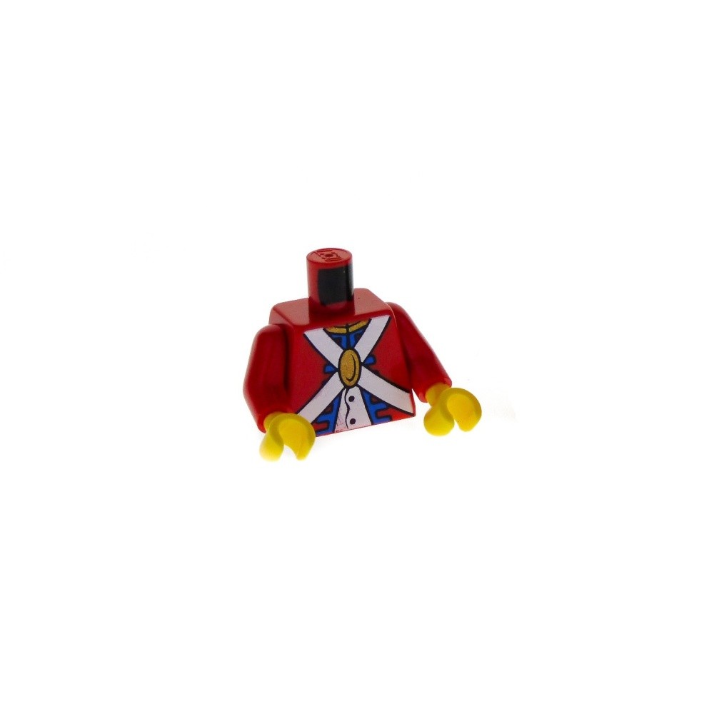 1X Lego Torso Minifigure Soldier Imperial Pirates 2 Officer Uniform 973PB0527C01