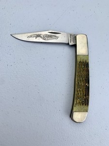 Vintage Parker Edwards A1423-1 Clip Point Trapper Folding Knife